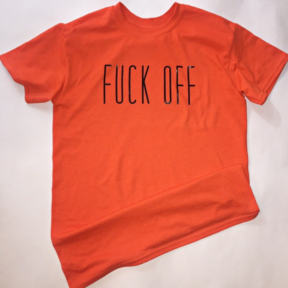 Custom orange Tee